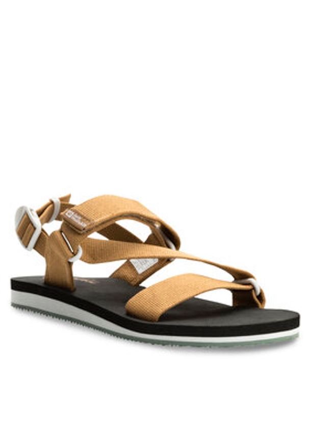 Jack Wolfskin Sandały Urban Entdeckung Belt Sandal 4056801 Brązowy. Kolor: brązowy. Materiał: materiał