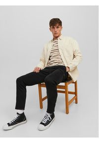 Jack & Jones - Jack&Jones Spodnie materiałowe Ollie 12224001 Czarny Regular Fit. Kolor: czarny. Materiał: bawełna