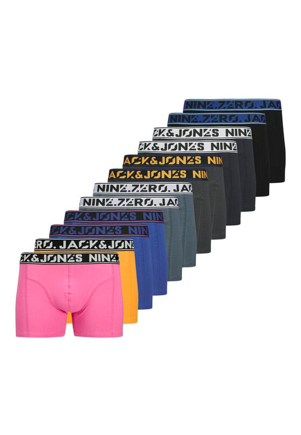 Jack & Jones - Jack&Jones Komplet 12 par bokserek 12277575 Kolorowy. Materiał: bawełna. Wzór: kolorowy