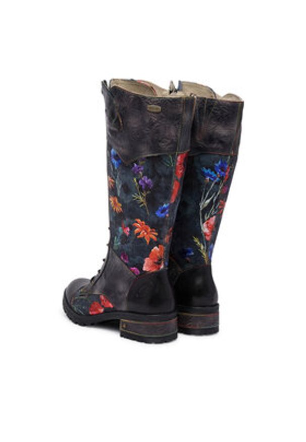 Laura Vita Kozaki Cocrailo 63 Czarny. Kolor: czarny. Materiał: skóra