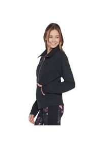 skechers - Bluza dresowa sportowa damska Hoodless Hoodie Skechcloud Jacket. Kolor: czarny. Materiał: poliester, elastan