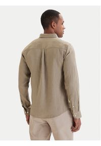 Aeronautica Militare Koszula 261CA1321UCT03089 Beżowy Regular Fit. Kolor: beżowy. Materiał: len #4