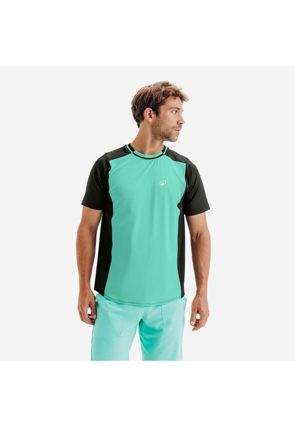 KUIKMA - Koszulka tenisowa męska Kuikma Dry. Kolor: niebieski. Materiał: tkanina, poliester, elastan, materiał. Sport: tenis