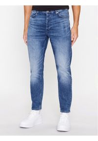 Hugo Jeansy 50495504 Niebieski Tapered Fit. Kolor: niebieski