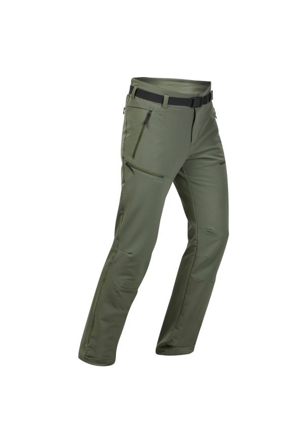 quechua - Spodnie turystyczne męskie Quechua SH500. Kolor: wielokolorowy, zielony, brązowy. Materiał: tkanina, elastan, materiał, syntetyk, poliester. Sezon: zima