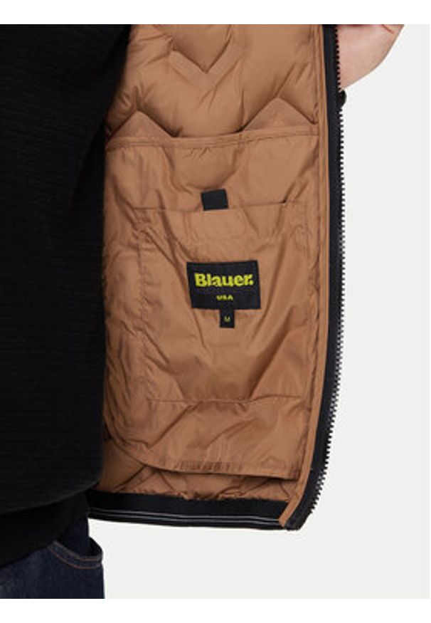 Blauer Kurtka puchowa 25WBLUC03233 Czarny Regular Fit. Kolor: czarny. Materiał: syntetyk