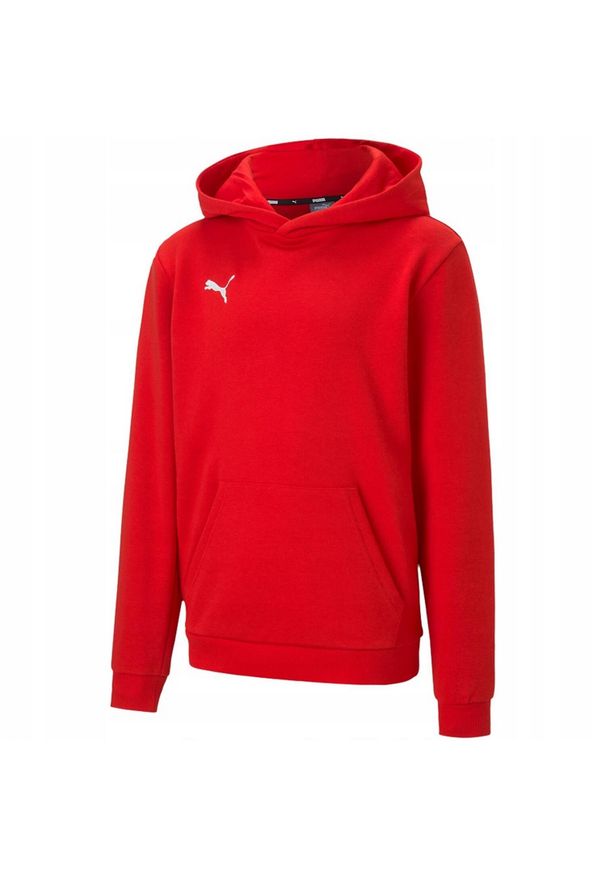 Puma - Bluza Z Kapturem Dla Dzieci TeamGoal 23. Typ kołnierza: kaptur. Kolor: czerwony. Sport: joga i pilates