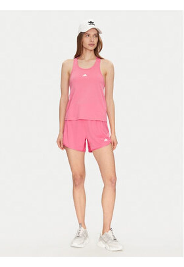 Adidas - adidas Szorty sportowe Pacer Essentials JN4662 Różowy Regular Fit. Kolor: różowy. Materiał: syntetyk
