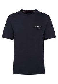 TOMMY HILFIGER - Tommy Hilfiger T-Shirt Brand Love MW0MW41456 Granatowy Regular Fit. Kolor: niebieski. Materiał: bawełna #6