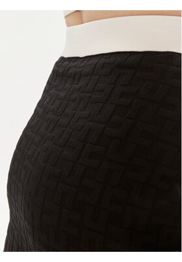 Elisabetta Franchi Spódnica mini GK-98B-42E2-004477 Czarny Slim Fit. Kolor: czarny. Materiał: syntetyk, wiskoza