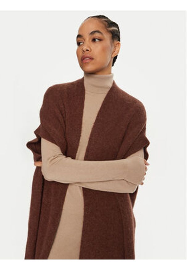Dixie Kardigan M277K007A Brązowy Relaxed Fit. Kolor: brązowy. Materiał: syntetyk