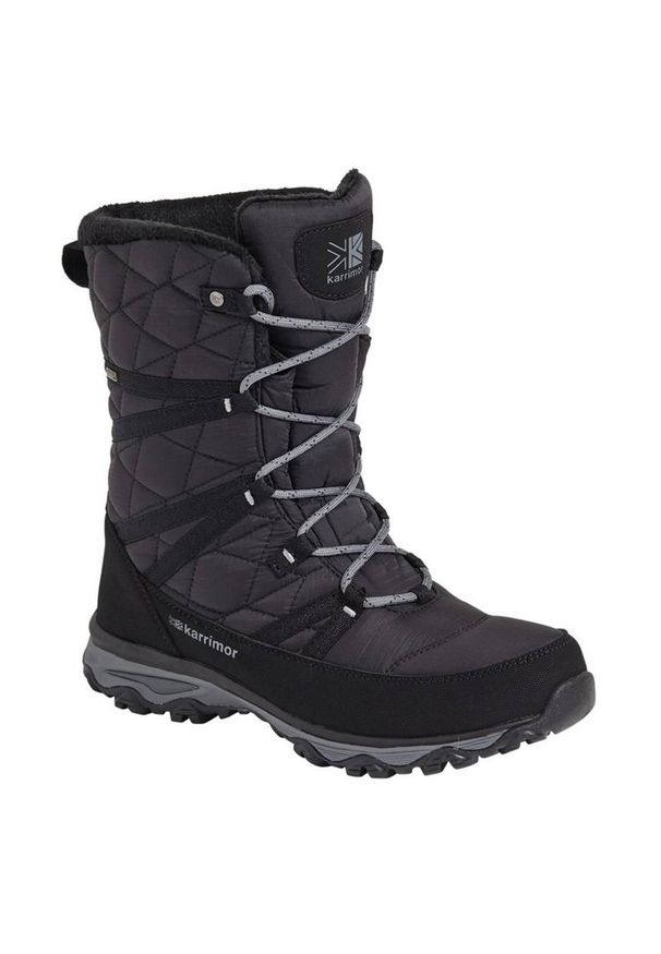 Buty zimowe damskie Karrimor Polar Quilt. Kolor: czarny. Materiał: polar. Sezon: zima. Sport: turystyka piesza