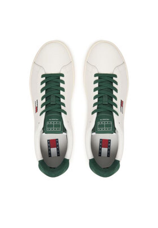 Tommy Jeans Sneakersy Archive '98 EM0EM01596 Biały. Kolor: biały. Materiał: skóra