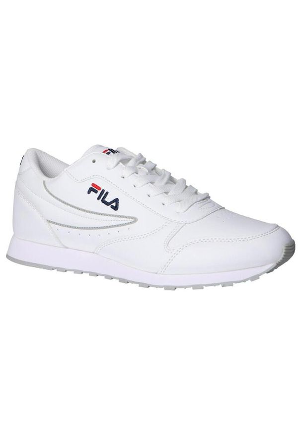 Buty do chodzenia męskie Fila Orbit. Zapięcie: sznurówki. Kolor: biały. Materiał: materiał, tkanina, skóra, syntetyk. Szerokość cholewki: normalna. Sport: turystyka piesza