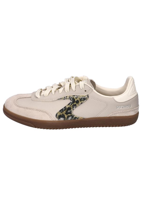 skechers - Buty SKECHERS HOTSHOT SHIMMERING SPOTS Beżowy. Kolor: szary. Materiał: tkanina, skóra