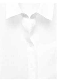 mango - Mango Koszula Lino 67085722 Biały Regular Fit. Kolor: biały. Materiał: len #10