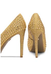 Nine West Szpilki MAIRA SY8020-9NW Złoty. Kolor: złoty. Materiał: materiał. Obcas: na szpilce #8
