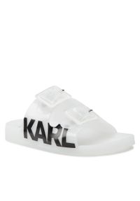 Karl Lagerfeld - Klapki KARL LAGERFELD KL80720 White Pu. Kolor: biały #1