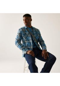 Regatta - Koszula męska Spennith Shacket. Kolor: szary. Materiał: bawełna, polar. Sport: turystyka piesza #1