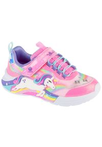 skechers - Buty sportowe Sneakersy dziewczęce, Unicorn Chaser. Kolor: różowy. Sport: turystyka piesza