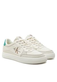 Calvin Klein Jeans Sneakersy Classic Cupsole Low Lth Ml YM0YM00885 Écru. Materiał: skóra