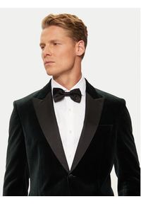 BOSS - Boss Marynarka H-Hutson-Tux-231 50484709 Zielony Slim Fit. Kolor: zielony. Materiał: bawełna