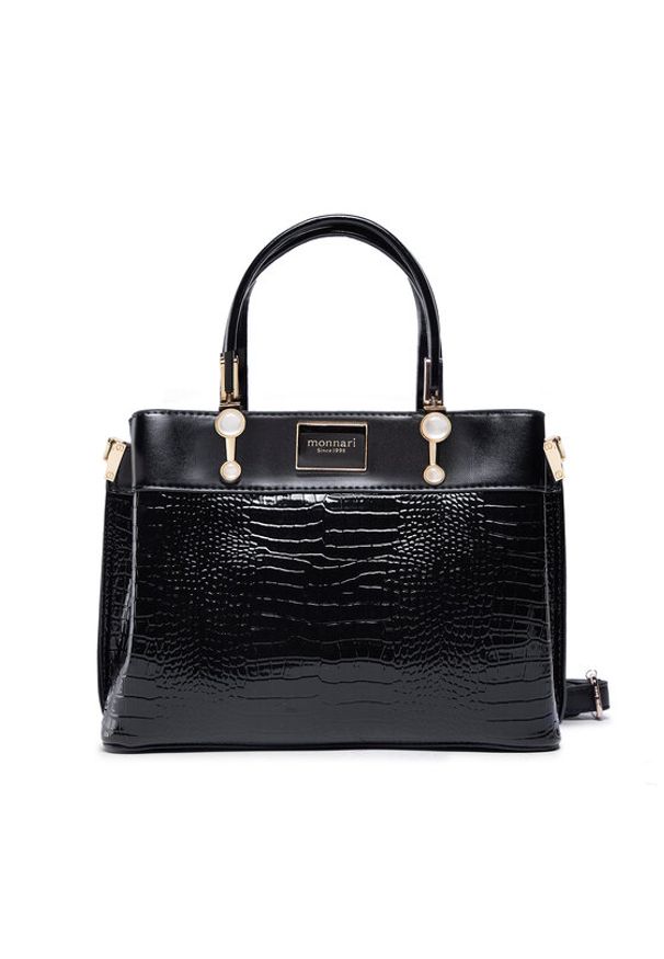 Monnari Torebka BAG0630-020 Czarny. Kolor: czarny. Materiał: skórzane