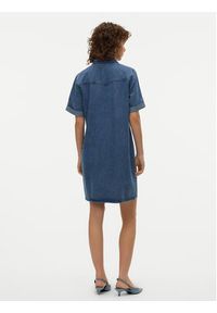 Vero Moda Sukienka jeansowa Jennie 10309665 Niebieski Regular Fit. Kolor: niebieski. Materiał: bawełna