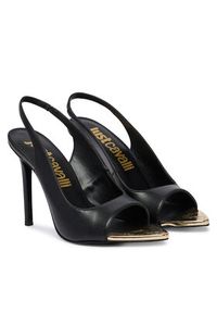 Just Cavalli Sandały 80RA3S56 ZPB90 Czarny. Kolor: czarny. Materiał: skóra #5