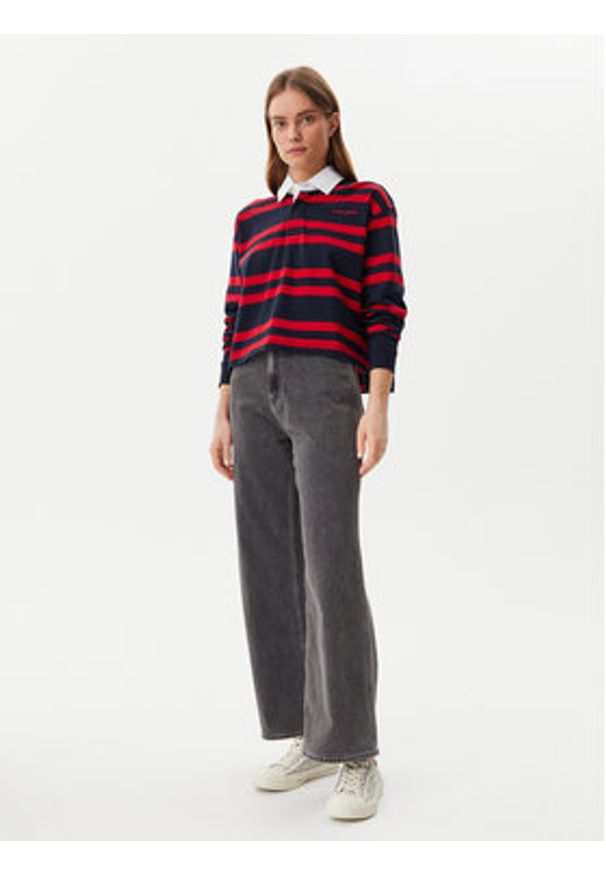 Guess Jeans Sweter W5RP50 KCPS1 Kolorowy Regular Fit. Materiał: bawełna. Wzór: kolorowy