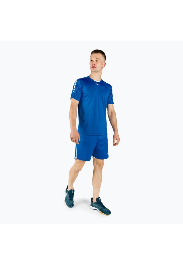 Koszulka treningowa męska Mizuno Soukyu niebieska. Kolor: niebieski. Sport: piłka ręczna