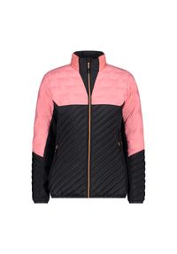 Damska kurtka puchowa CMP Unlimitech. Kolor: różowy, szary, wielokolorowy, czarny. Materiał: puch. Sport: turystyka piesza #1