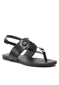 Calvin Klein Jeans Sandały Flat Sandal Toepost Hw YW0YW00953 Czarny. Kolor: czarny. Materiał: skóra #3