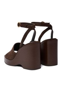 Gino Rossi - GINO ROSSI Sandały C-LZRL1396-2 Brązowy. Kolor: brązowy. Materiał: zamsz, skóra #2