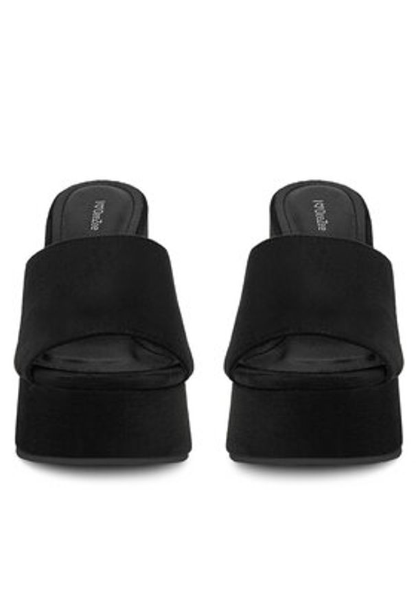 DeeZee Klapki E8341-1 Czarny. Kolor: czarny. Materiał: materiał