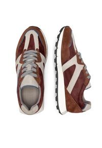 Badura Sneakersy JEFFREY-04 MI08 Bordowy. Kolor: czerwony. Materiał: materiał #8