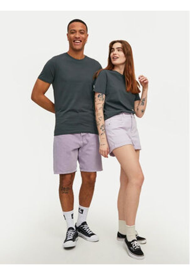 Jack & Jones T-Shirt Organic Basic 12156101 Szary Slim Fit. Kolor: szary. Materiał: bawełna
