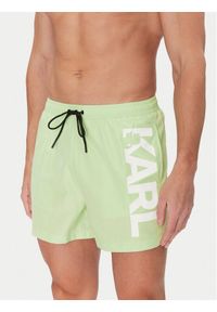 Karl Lagerfeld - KARL LAGERFELD Szorty kąpielowe A1M46013 Zielony Regular Fit. Kolor: zielony. Materiał: syntetyk #1