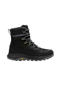 Buty trekkingowe damskie Merrell Siren 4 Thermo Mid Zip Wp. Wysokość cholewki: za kostkę. Zapięcie: sznurówki. Kolor: czarny. Materiał: tkanina, skóra. Szerokość cholewki: normalna. Styl: sportowy