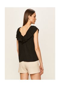 Lee - LEE RUFFLE TANK DAMSKA BLUZKA BLACK L46GAB0