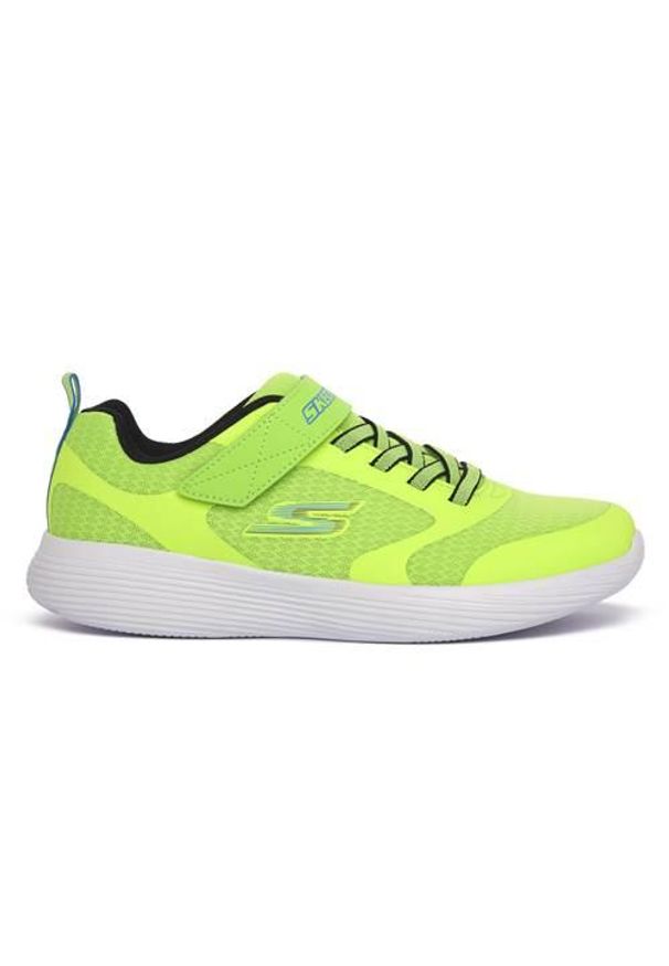 skechers - Buty do chodzenia dla dzieci Skechers Lmbk Go Run. Kolor: zielony. Materiał: materiał, syntetyk. Szerokość cholewki: normalna. Sport: turystyka piesza, bieganie