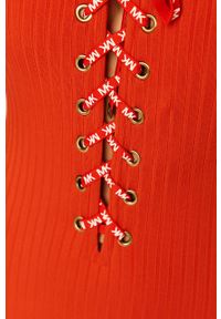 Michael Kors - Strój kąpielowy. Kolor: czerwony. Materiał: nylon, materiał, poliester. Wzór: aplikacja #4