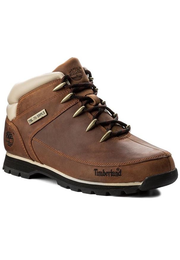 Timberland Trapery Euro Sprint Hiker A121K/TB0A121K2141 Brązowy. Kolor: brązowy. Materiał: skóra. Sport: bieganie