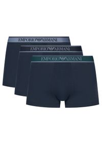 Emporio Armani Underwear Komplet 3 par bokserek EM000259 AF10779 MB254 Granatowy. Kolor: niebieski. Materiał: bawełna