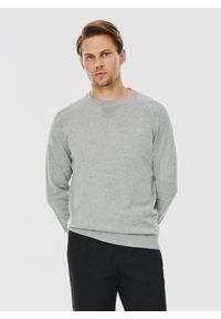 Pako Lorente - PAKO LORENTE – Jasnoszary sweter męski. Kolor: szary. Materiał: poliester, bawełna. Sezon: zima, jesień #4