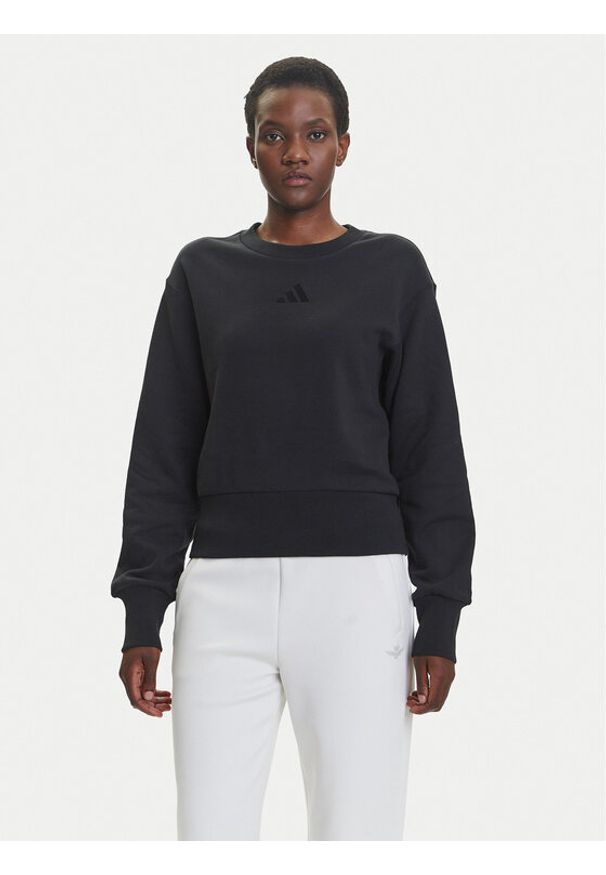 Adidas - adidas Bluza ALL SZN French Terry JJ1259 Czarny Regular Fit. Kolor: czarny. Materiał: bawełna