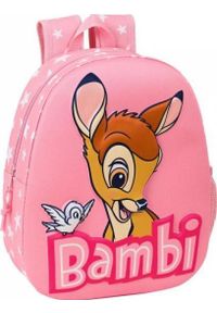 Disney Plecak szkolny 3D Disney Bambi Różowy. Kolor: różowy. Wzór: motyw z bajki #1