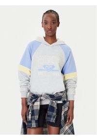 Roxy Bluza Essential Energy Blockd ERJFT04937 Szary Regular Fit. Kolor: szary. Materiał: bawełna #1