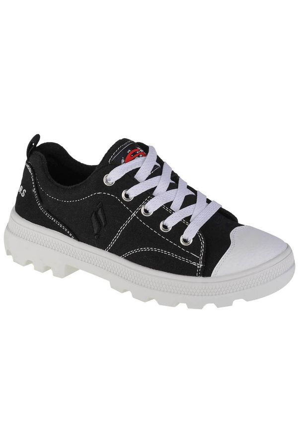 skechers - Buty do chodzenia dziewczęce, Skechers Roadies-True Roots. Zapięcie: sznurówki. Kolor: czarny. Materiał: materiał, tkanina. Szerokość cholewki: normalna. Sport: turystyka piesza