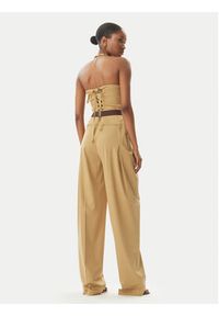 Elisabetta Franchi Kombinezon TU05152E2 032 Beżowy Regular Fit. Kolor: beżowy. Materiał: syntetyk #2